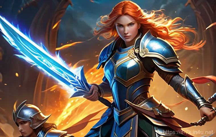세븐나이츠 등급 시스템 이해 - **Dynamic Team Synergy in Battle:**
A vibrant, high-fantasy illustration depicting a balanced te...