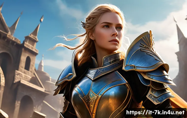 세븐나이츠 신규 시즌 트렌드 - **Prompt: Elysia, The Revolutionary Strategist**
"An epic and dynamic fantasy illustration showc...