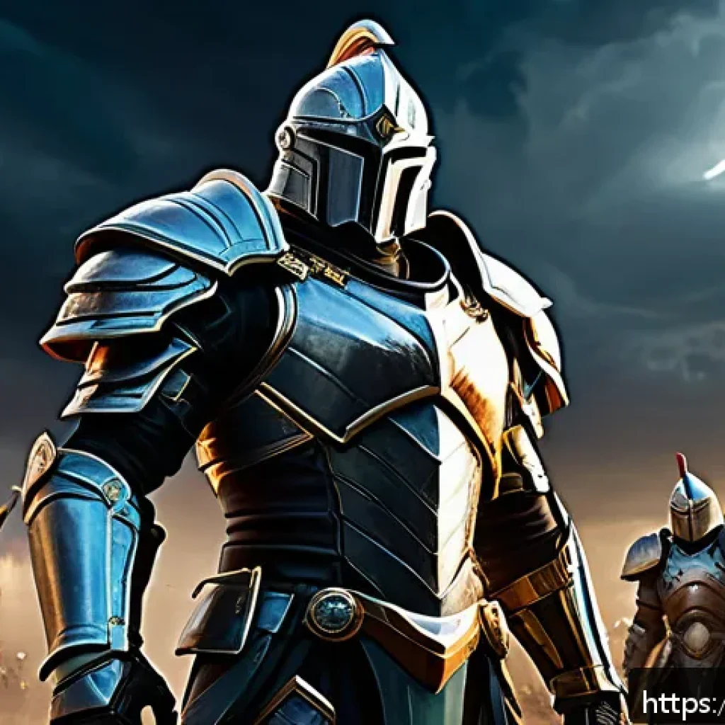 세븐나이츠 명예 포인트 활용법 - A dynamic PvP arena scene featuring a diverse team of heroic characters clad in detailed fantasy arm...