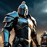세븐나이츠 명예 포인트 활용법 - A dynamic PvP arena scene featuring a diverse team of heroic characters clad in detailed fantasy arm...