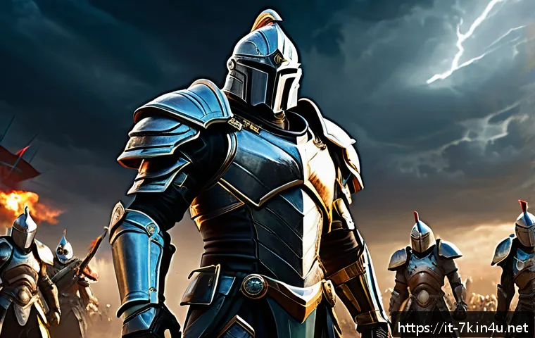 세븐나이츠 명예 포인트 활용법 - A dynamic PvP arena scene featuring a diverse team of heroic characters clad in detailed fantasy arm...