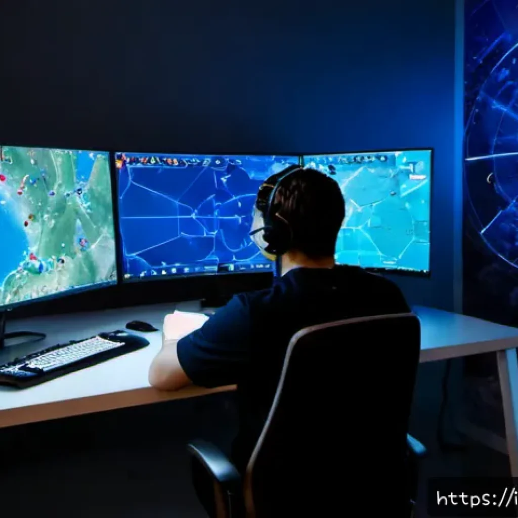 세븐나이츠 전투 기록 분석 - Photorealistic cinematic scene of an Italian esports analyst in a modern Milan gaming studio, studyi...