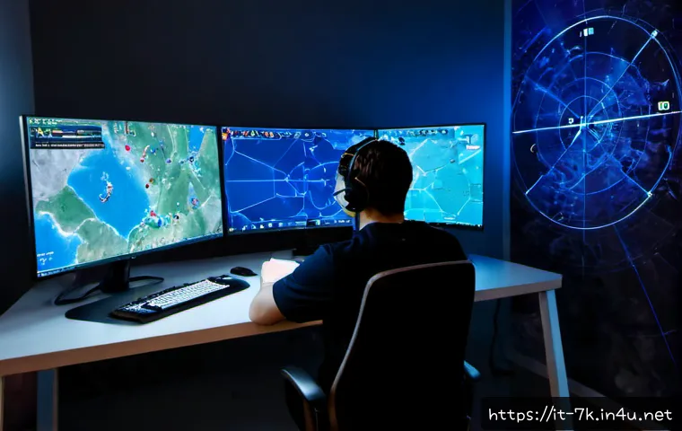 세븐나이츠 전투 기록 분석 - Photorealistic cinematic scene of an Italian esports analyst in a modern Milan gaming studio, studyi...